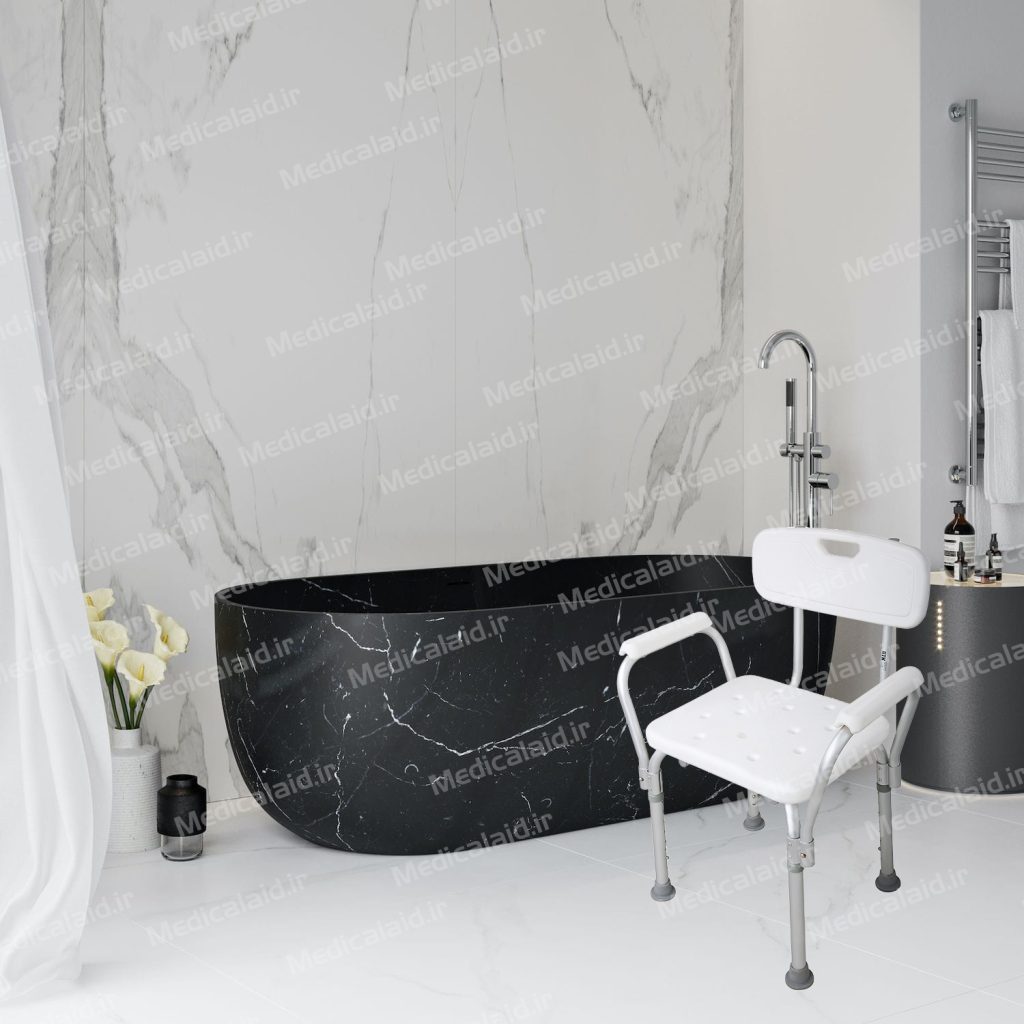 صندلی حمام دسته دار سالمندی